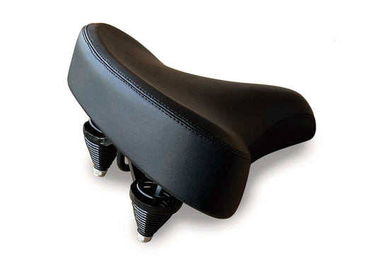Cruiser Bicycle seat, wide and padded for maximum comfort, Standard mount rails fo optimum compatibility.