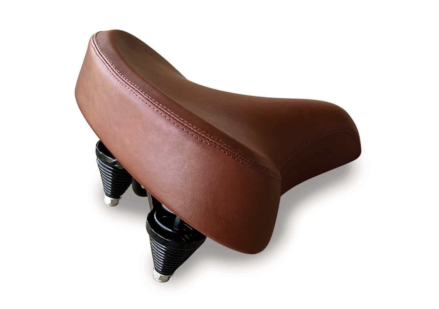 Cruiser Bicycle seat, wide and padded for maximum comfort, Standard mount rails fo optimum compatibility.