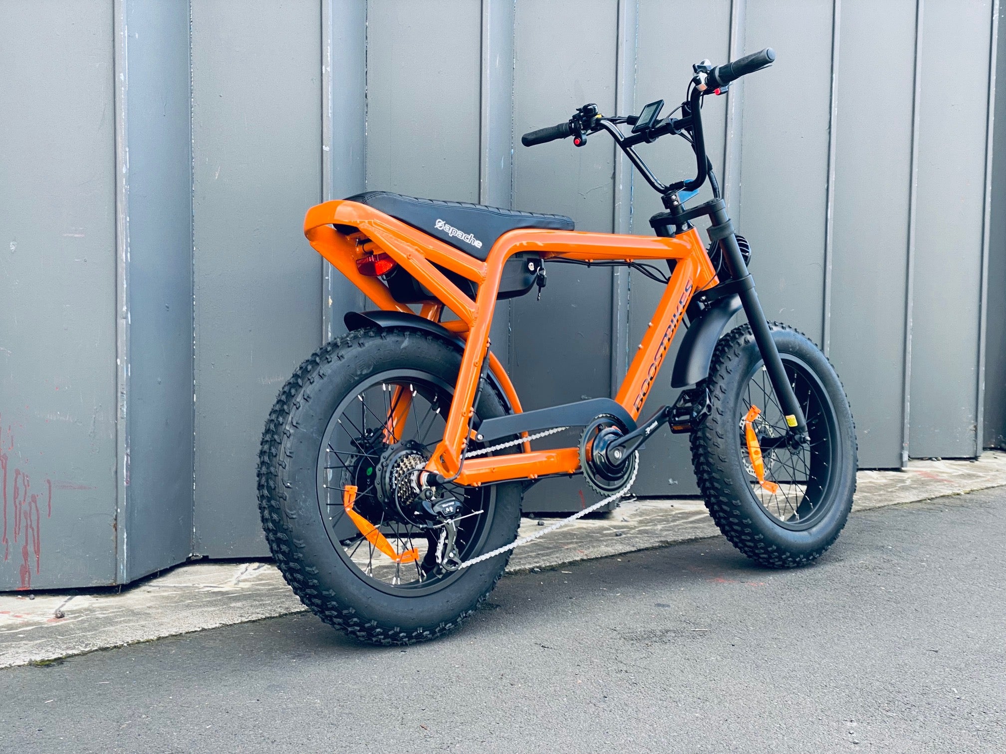 Orange electric online bike